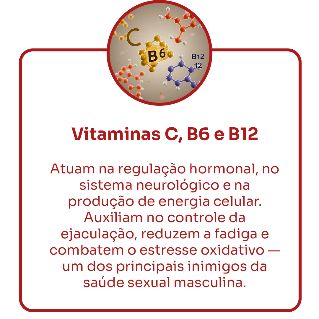 Vitaminas C, B6 e B12